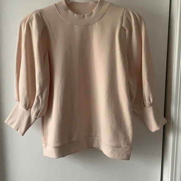 Nation LTD Mandi Puff Sleeve Sweatshirt in Antique S - Picture 5 of 10